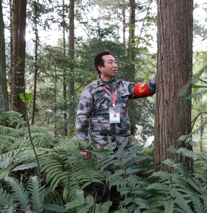 生态护林员周德财。贵州省林业局供图