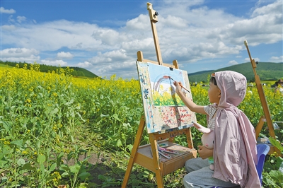 兴安盟：花开如画，醉游人