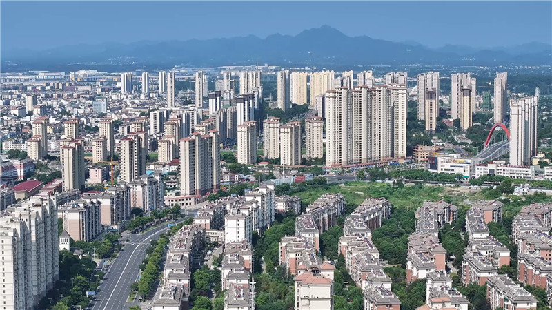 俯瞰南陵县城一隅。南陵县委宣传部供图
